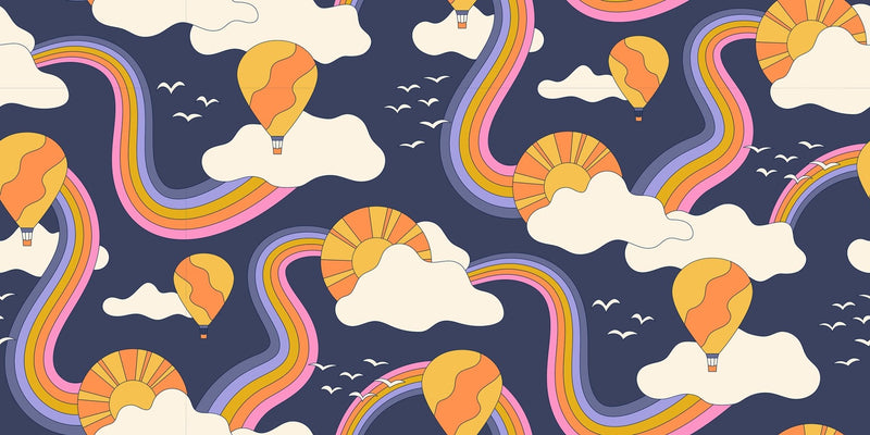 PRE-ORDER Sticker Book by Kimberly Kight- RS3117 17- Bluebell - Half Yard- June 2027 - Modern Fabric Shoppe