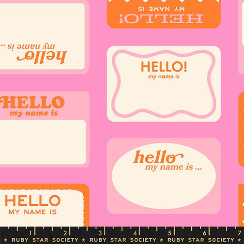 PRE-ORDER Sticker Book by Kimberly Kight- RS3120 13- Flamingo - Half Yard- June 2027 - Modern Fabric Shoppe