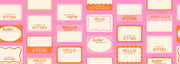 PRE-ORDER Sticker Book by Kimberly Kight- RS3120 13- Flamingo - Half Yard- June 2027 - Modern Fabric Shoppe
