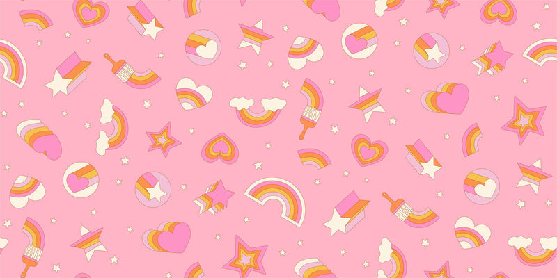 PRE-ORDER Sticker Book by Kimberly Kight- RS3121 12- Rosebud - Half Yard- June 2027 - Modern Fabric Shoppe