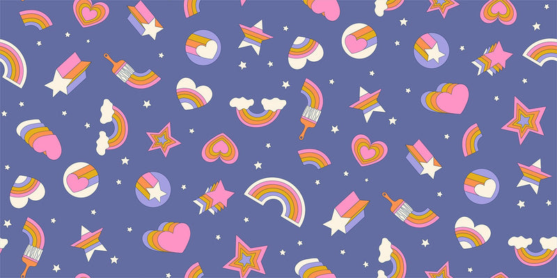 PRE-ORDER Sticker Book by Kimberly Kight- RS3121 15- Twilight - Half Yard- June 2027 - Modern Fabric Shoppe