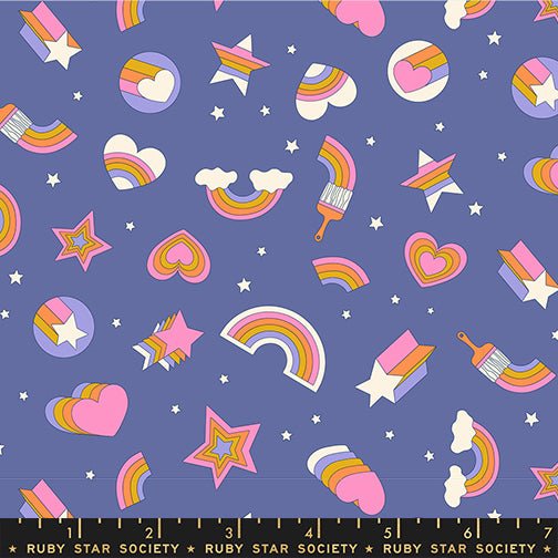 PRE-ORDER Sticker Book by Kimberly Kight- RS3121 15- Twilight - Half Yard- June 2027 - Modern Fabric Shoppe
