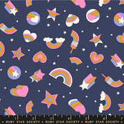 PRE-ORDER Sticker Book by Kimberly Kight- RS3121 17- Bluebell - Half Yard- June 2027 - Modern Fabric Shoppe