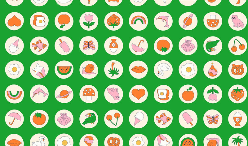 PRE-ORDER Sticker Book by Kimberly Kight- RS3123 13- Verdant - Half Yard- June 2027 - Modern Fabric Shoppe