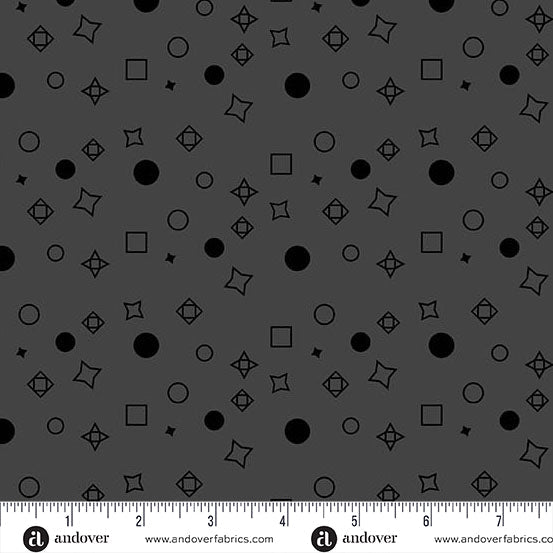 PRE - ORDER Still by Libs Elliott - Slate Space Junk A - 1353 - K Half Yard - March 2025 - Modern Fabric Shoppe