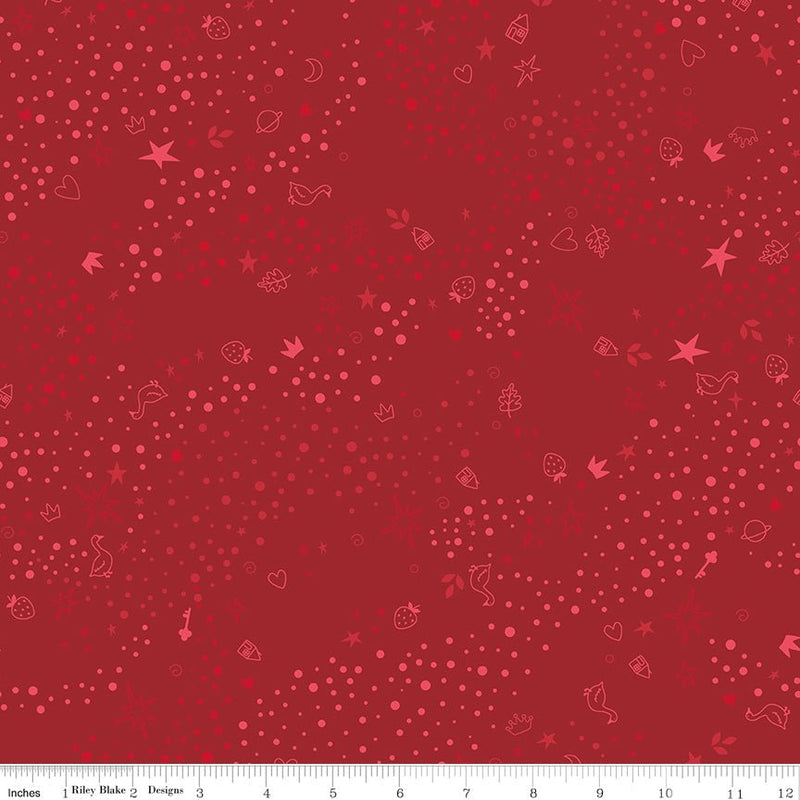 PRE - Order Storybook Basics by Jennifer Long - C365 Barn Red - Half Yard January 2027 - Modern Fabric Shoppe