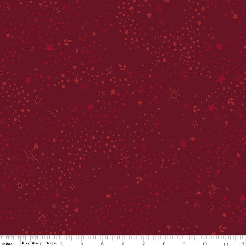 PRE - Order Storybook Basics by Jennifer Long - C365 Merlot - Half Yard January 2027 - Modern Fabric Shoppe