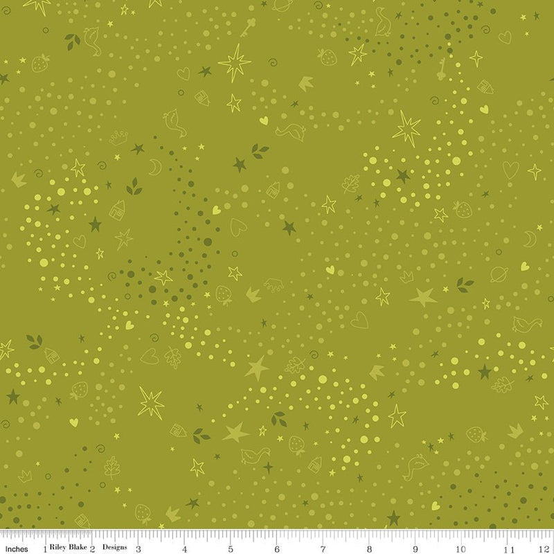 PRE - Order Storybook Basics by Jennifer Long - C365 Moss - Half Yard January 2027 - Modern Fabric Shoppe