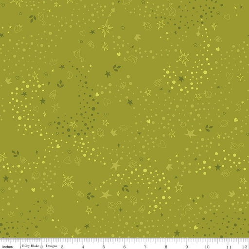 PRE - Order Storybook Basics by Jennifer Long - C365 Moss - Half Yard January 2027 - Modern Fabric Shoppe