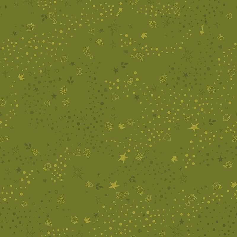 PRE - Order Storybook Basics by Jennifer Long - C365 Parsley - Half Yard January 2027 - Modern Fabric Shoppe