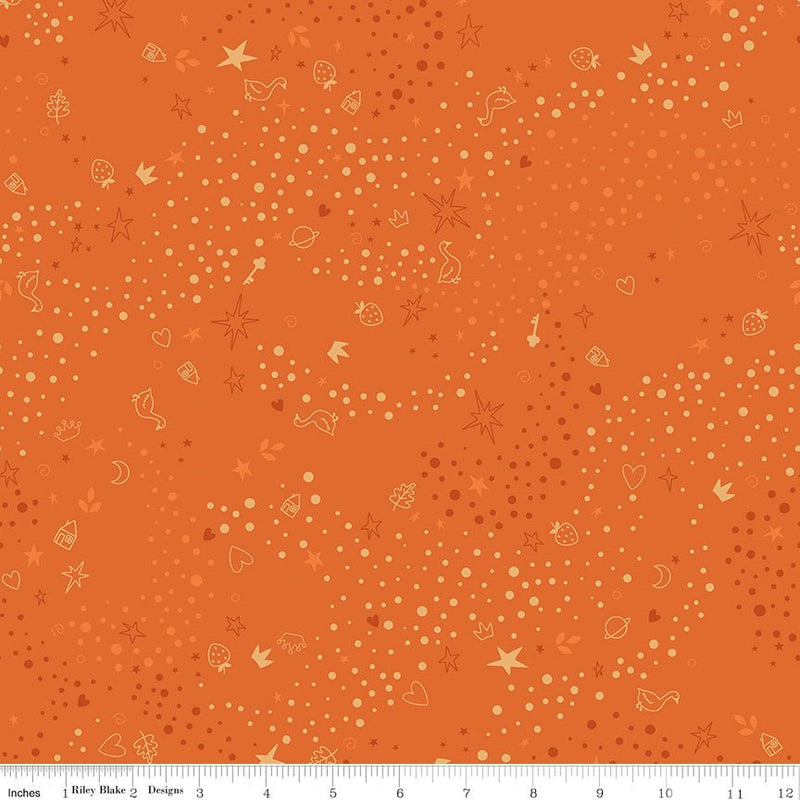 PRE - Order Storybook Basics by Jennifer Long - C365 Pumpkin - Half Yard January 2027 - Modern Fabric Shoppe