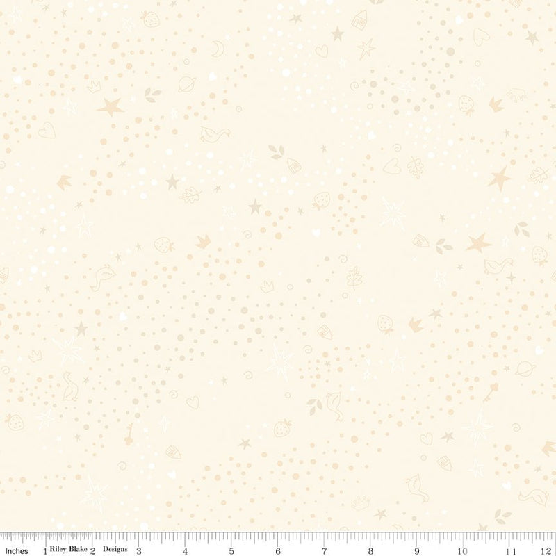 PRE - Order Storybook Basics by Jennifer Long - C365 Vintage White - Half Yard January 2027 - Modern Fabric Shoppe