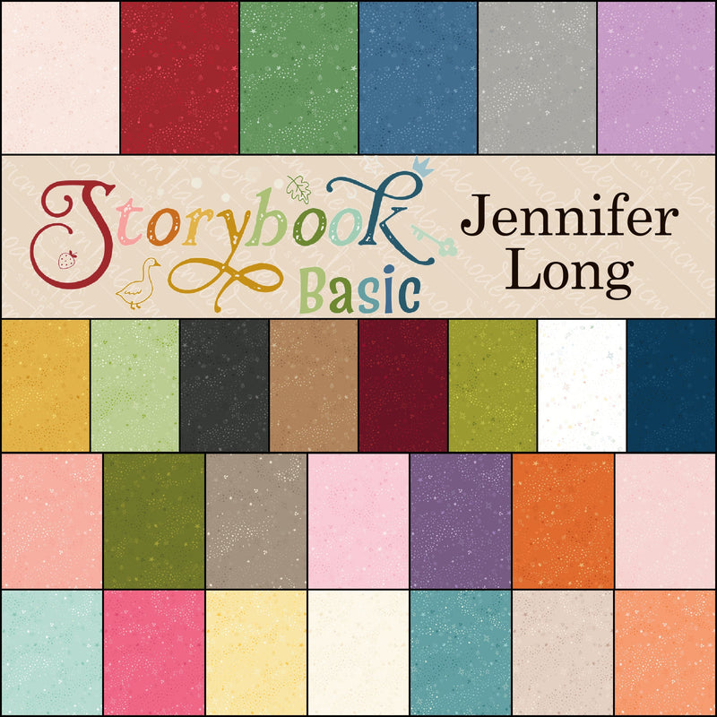 PRE - ORDER Storybook Basics by Jennifer Long - Fat Quarter Bundle - January 2027 - Modern Fabric Shoppe