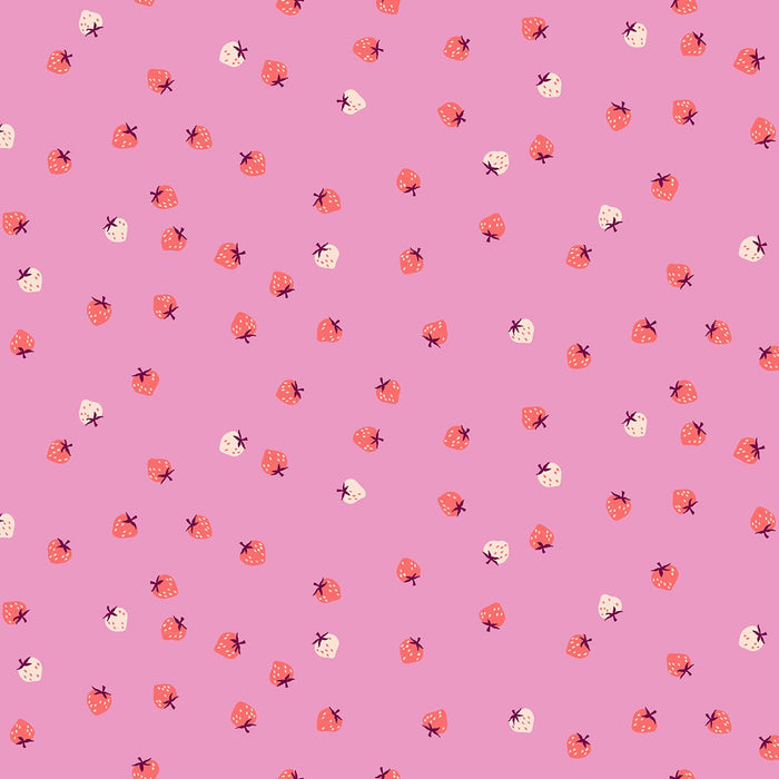 PRE - ORDER Strawberry by Kimberly Kight - Strawberry Daisy RS3086 19 - Half Yard - May 2025 - Modern Fabric Shoppe