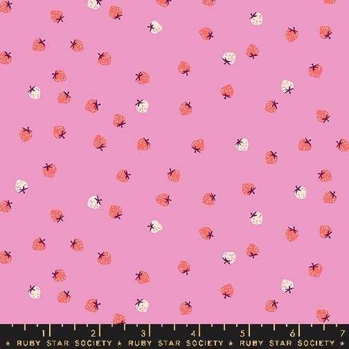 PRE - ORDER Strawberry by Kimberly Kight - Strawberry Daisy RS3086 19 - Half Yard - May 2025 - Modern Fabric Shoppe