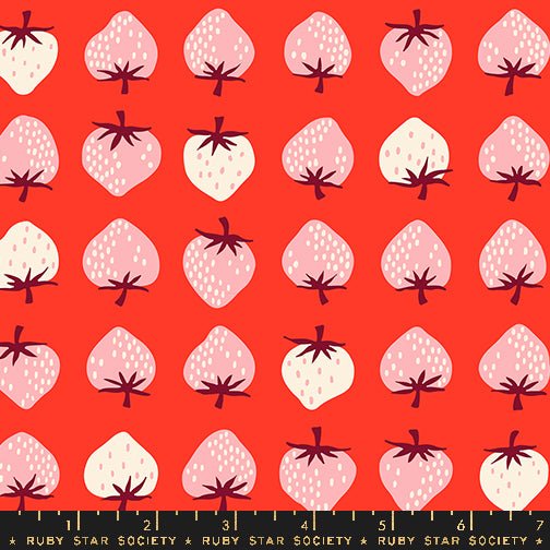 PRE - ORDER Strawberry by Kimberly Kight - Strawberry Lollipop RS3084 18 - Half Yard - May 2025 - Modern Fabric Shoppe