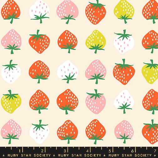 PRE - ORDER Strawberry by Kimberly Kight - Strawberry Shell RS3084 11 - Half Yard - May 2025 - Modern Fabric Shoppe