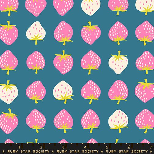 PRE - ORDER Strawberry by Kimberly Kight - Strawberry Storytime RS3084 22 - Half Yard - May 2025 - Modern Fabric Shoppe