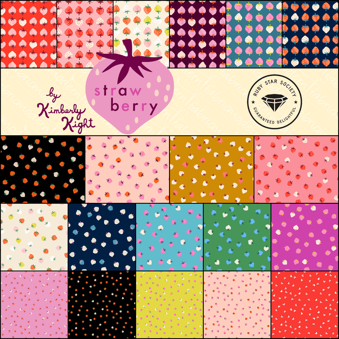 PRE - Order Strawberry - Kimberly Kight - Fat Quarter Bundle - May 2025 - Modern Fabric Shoppe