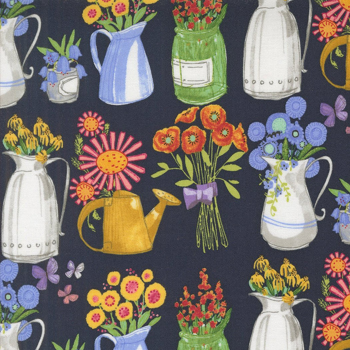 PRE - Order Superbloom by Robin Pickens - Superbloom Indigo 48782 16 - Half Yard - April 2025 - Modern Fabric Shoppe