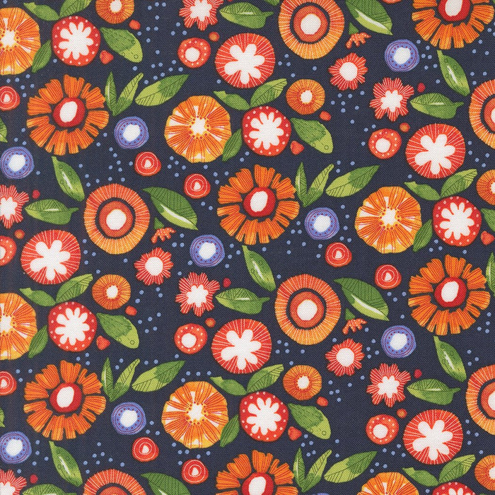 PRE - Order Superbloom by Robin Pickens - Superbloom Indigo 48786 16 - Half Yard - April 2025 - Modern Fabric Shoppe