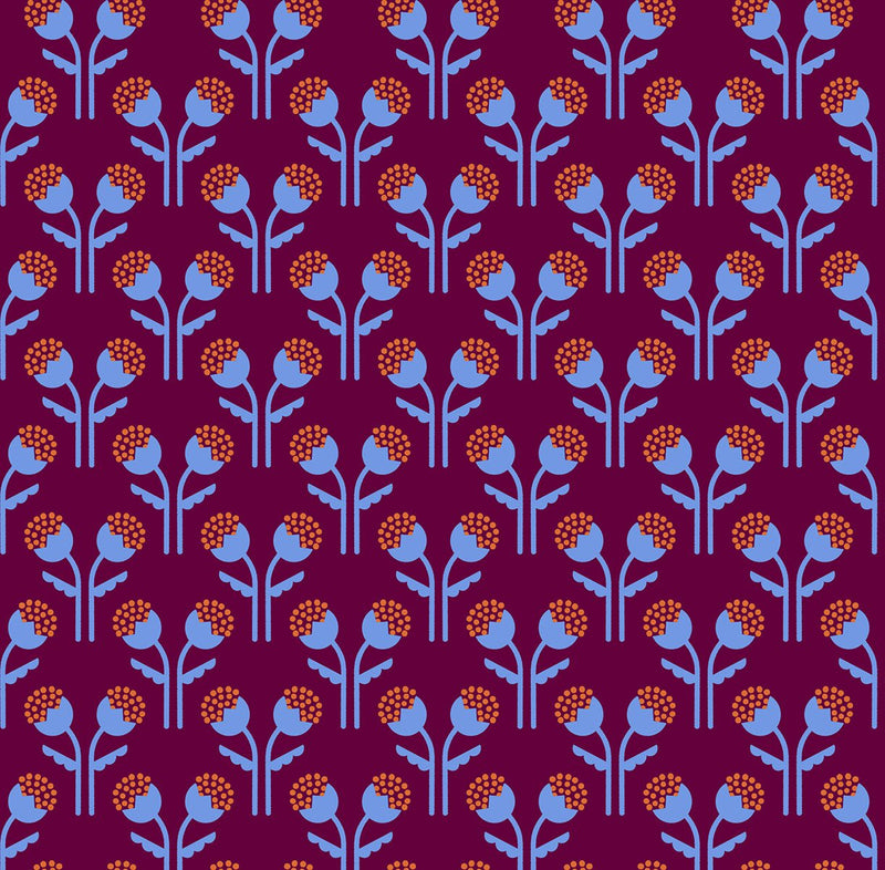 PRE-Order Sybil by Rashida Coleman Hale- RS 1155 17 Deep Plum - Half Yard- July 2027 - Modern Fabric Shoppe