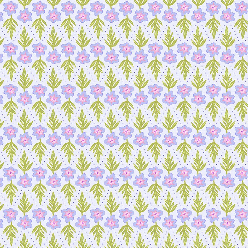 PRE-Order Tamara Kate- The Botanist - In Formation 55760-13 Hyacinth - Half Yard- June 2027 - Modern Fabric Shoppe