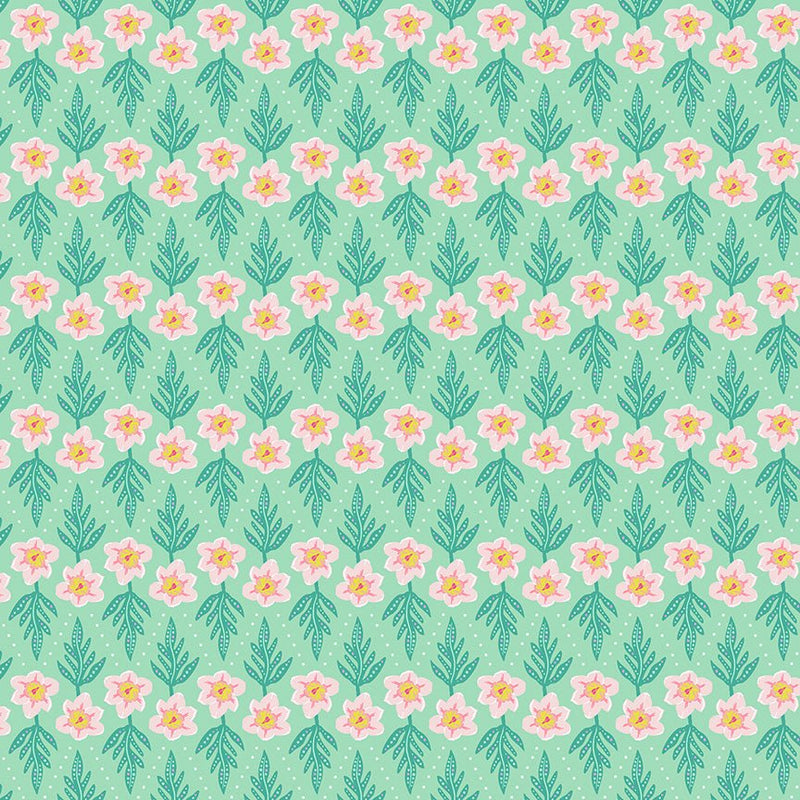 PRE-Order Tamara Kate- The Botanist - In Formation 55760-15 Minty - Half Yard- June 2027 - Modern Fabric Shoppe