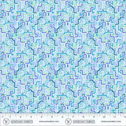 PRE-Order Tamara Kate- The Botanist - Labyrinth 55761-18 Waterway - Half Yard- June 2027 - Modern Fabric Shoppe