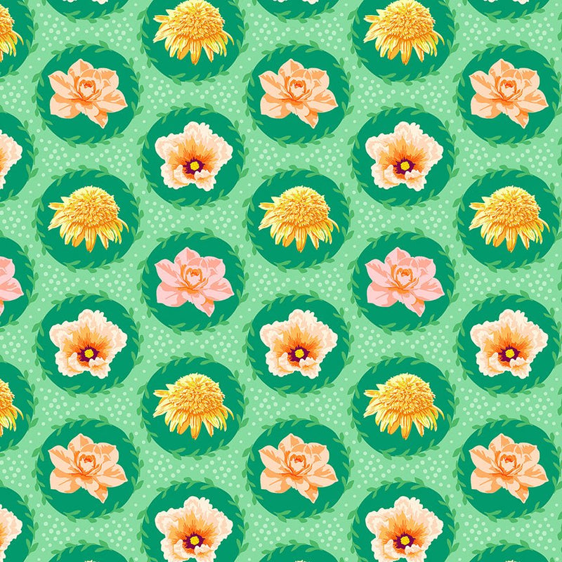 PRE-Order Tamara Kate- The Botanist - Scene Stealers 55758-6 Green - Half Yard- June 2027 - Modern Fabric Shoppe