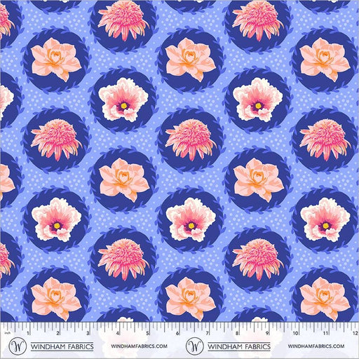 PRE-Order Tamara Kate- The Botanist - Scene Stealers 55758-7 Periwinkle - Half Yard- June 2027 - Modern Fabric Shoppe
