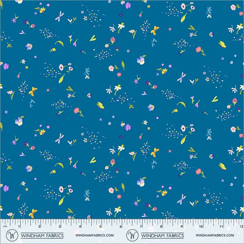 PRE-Order Tamara Kate- The Botanist - Strewn 55762-20 Lagoon - Half Yard- June 2027 - Modern Fabric Shoppe