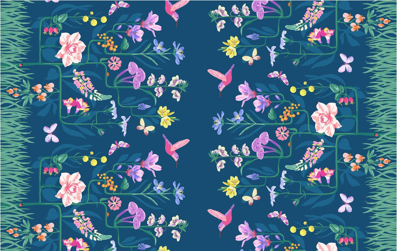 PRE-Order Tamara Kate- The Botanist - Tree Of Life 55763D-23 Evening - Half Yard- June 2027 - Modern Fabric Shoppe