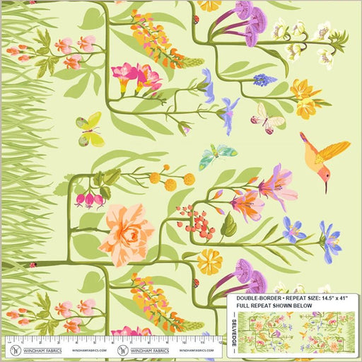 PRE-Order Tamara Kate- The Botanist - Tree Of Life 55763D-24 Celery - Half Yard- June 2027 - Modern Fabric Shoppe