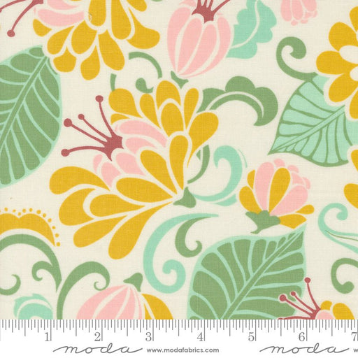 PRE-ORDER Tango by Kate Spain- Tango Sarabande Cream Sunshine 27330 31 - Half Yard- September 2024 - Modern Fabric Shoppe