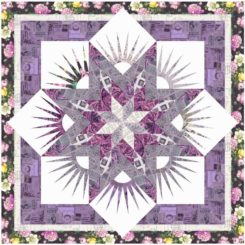 PRE - Order The Twinkle Star Quilt Kit featuring Eclectic Elements - Purple by Tim Holtz - July 2025 - Modern Fabric Shoppe