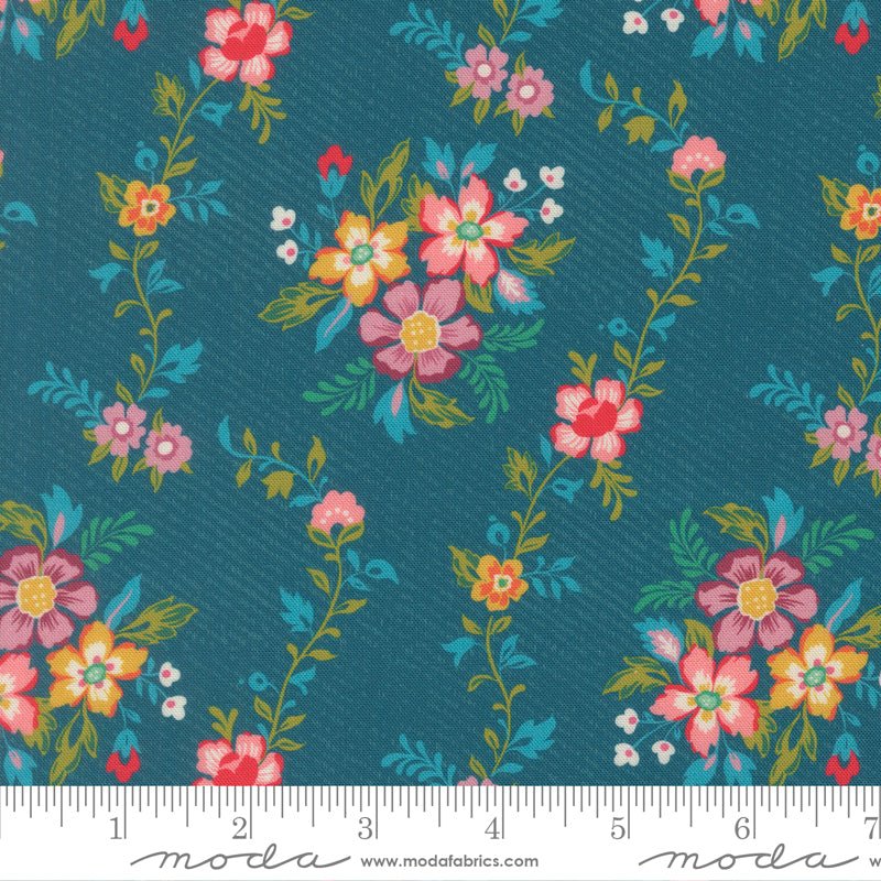 PRE-Order Tilbury Garden by Crystal Manning- Horizon Blue 11991 20- Half Yard- March 2027 - Modern Fabric Shoppe