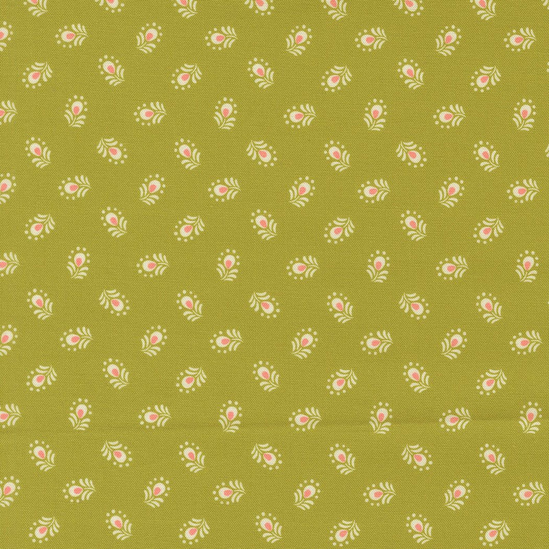 PRE-Order Tilbury Garden by Crystal Manning- Pesto 11996 17- Half Yard- March 2027 - Modern Fabric Shoppe