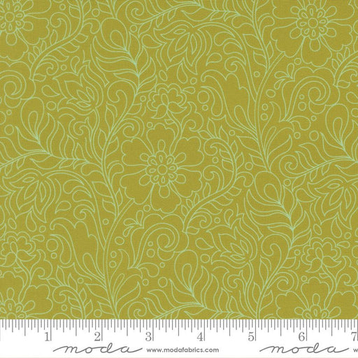PRE-Order Tilbury Garden by Crystal Manning- Pesto 11997 27- Half Yard- March 2027 - Modern Fabric Shoppe