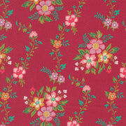 PRE-Order Tilbury Garden by Crystal Manning- Pomegranate 11991 16- Half Yard- March 2027 - Modern Fabric Shoppe