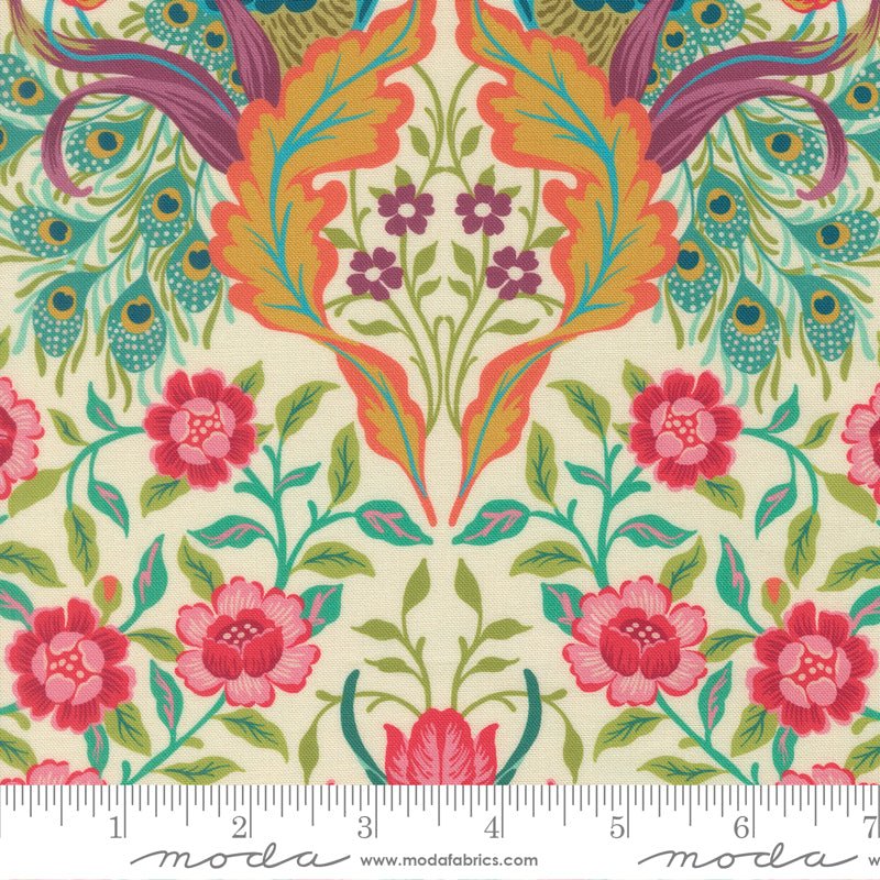 PRE-Order Tilbury Garden by Crystal Manning- Porcelain 11990 11- Half Yard- March 2027 - Modern Fabric Shoppe