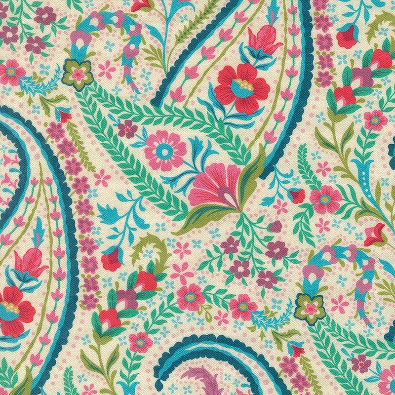 PRE-Order Tilbury Garden by Crystal Manning- Porcelain 11992 11- Half Yard- March 2027 - Modern Fabric Shoppe