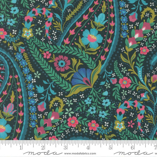 PRE-Order Tilbury Garden by Crystal Manning- Prussian Blue 11992 19- Half Yard- March 2027 - Modern Fabric Shoppe