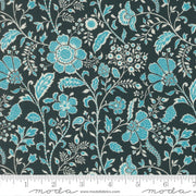 PRE-Order Tilbury Garden by Crystal Manning- Prussian Blue 11993 19- Half Yard- March 2027 - Modern Fabric Shoppe