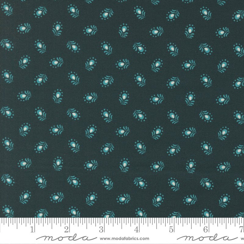PRE-Order Tilbury Garden by Crystal Manning- Prussian Blue 11996 19- Half Yard- March 2027 - Modern Fabric Shoppe
