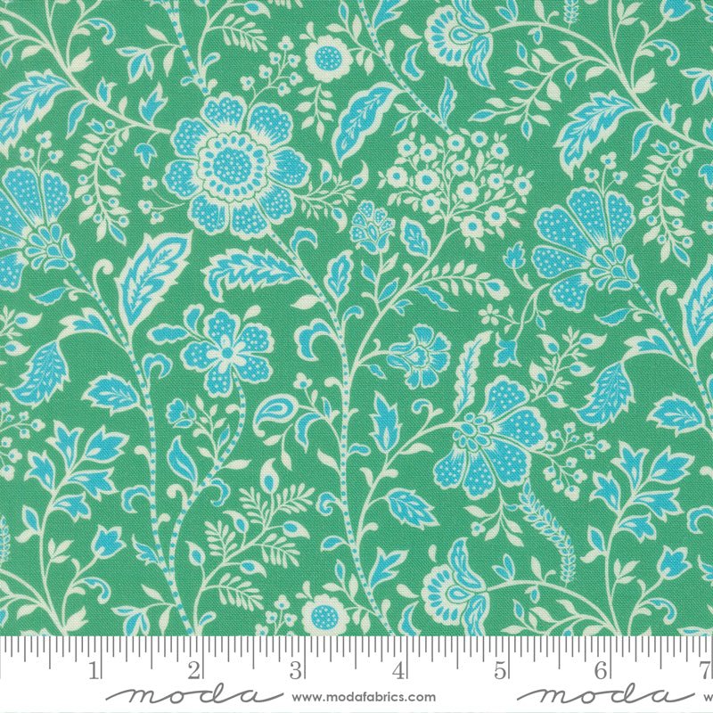 PRE-Order Tilbury Garden by Crystal Manning- Spearmint 11993 23- Half Yard- March 2027 - Modern Fabric Shoppe