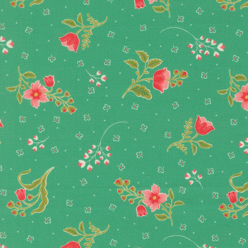 PRE-Order Tilbury Garden by Crystal Manning- Spearmint 11994 23- Half Yard- March 2027 - Modern Fabric Shoppe