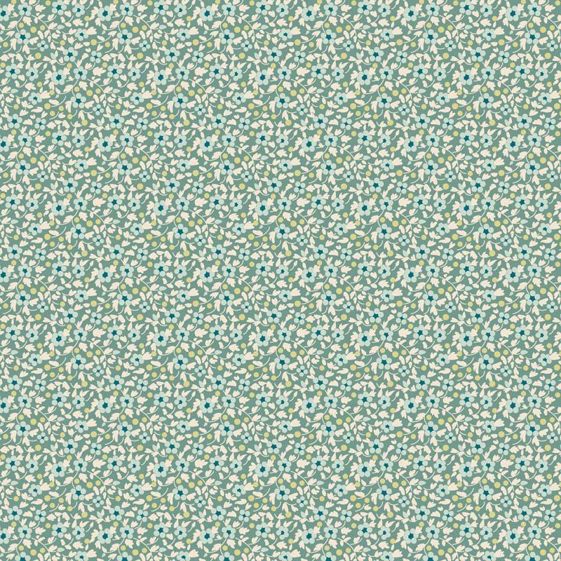 PRE - Order Tilda - Basics - Brie TIL130191 - Teal - Half Yard - March 2026 - Modern Fabric Shoppe