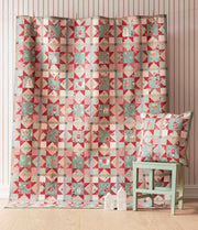 PRE-ORDER Tilda- Christmas Star Quilt Kit- Red/Duck egg featuring Merry Little Christmas- July 2027 - Modern Fabric Shoppe
