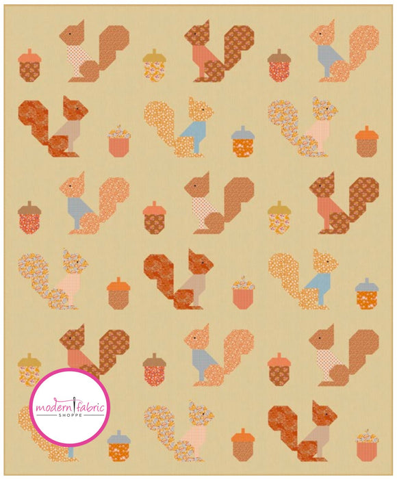 PRE-ORDER Tilda- Creating Memories Autumn Collection- Squirrel Quilt Kit- June 2024 - Modern Fabric Shoppe